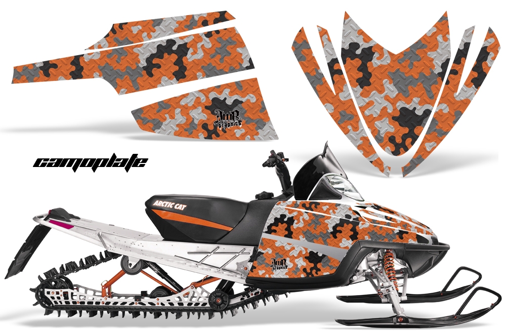 Arctic Cat M Series Graphics Kit CAMOPLATE ORANGE